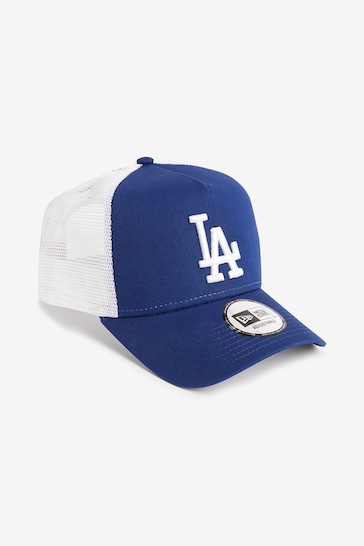 New Era® LA Dodgers Clean Blue A-Frame Trucker Cap