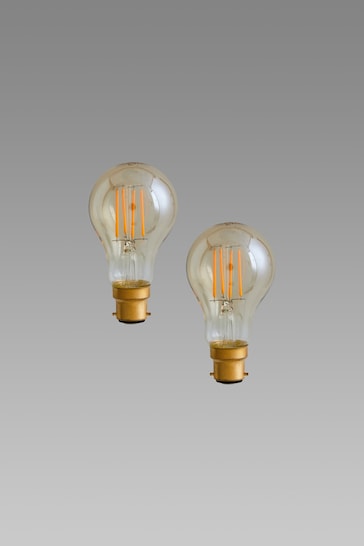 2 Pack 4W LED BC Retro GLS Light Bulbs