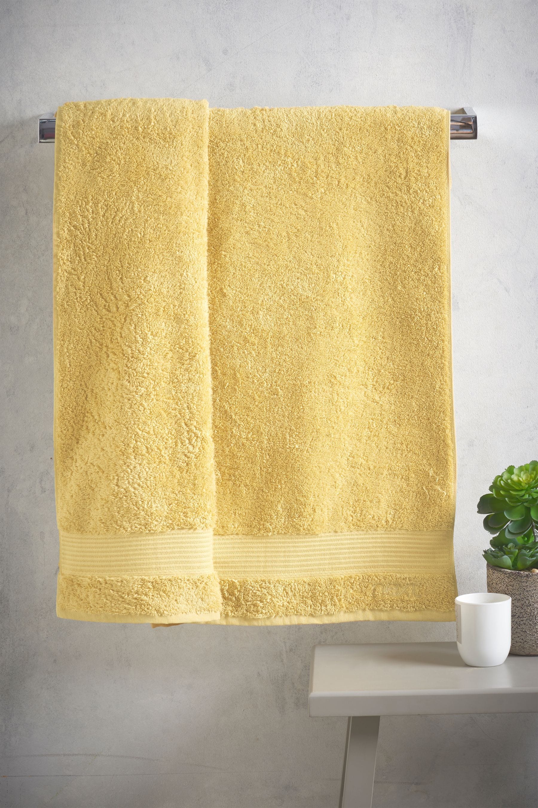 Ochre bath towels sale