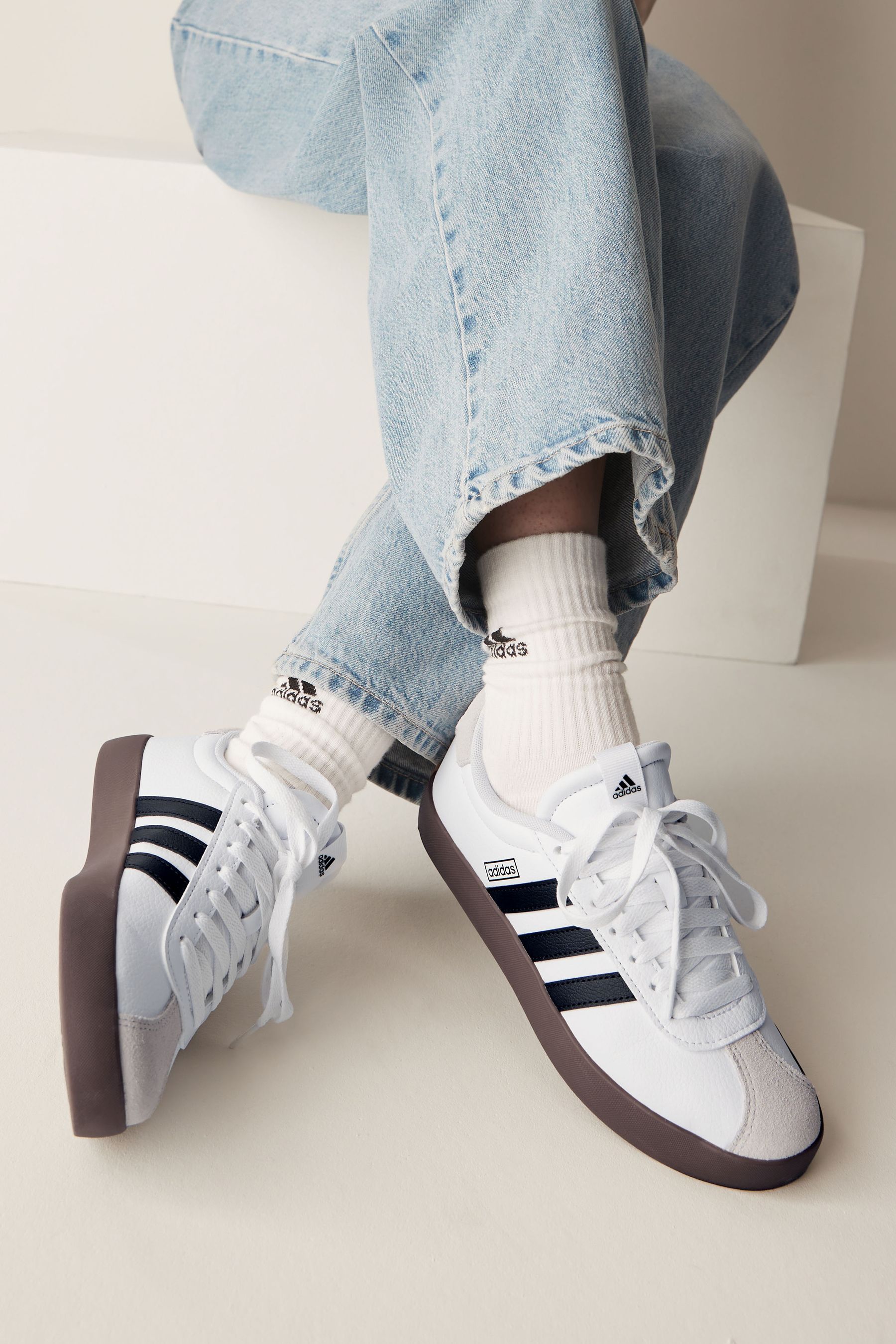 adidas White Black Gazelle Shoes
