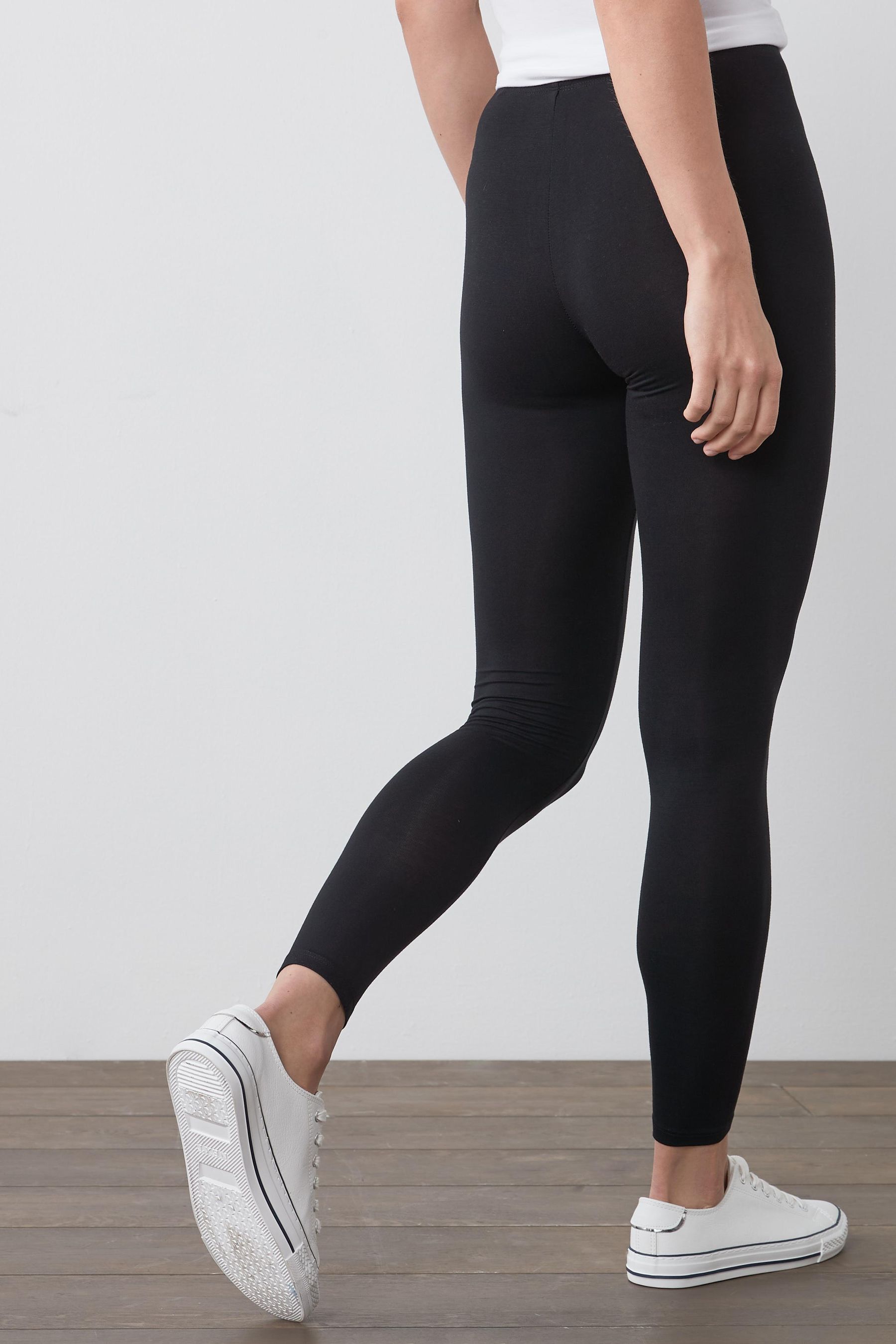 Buy Black Full Length Leggings 2 Pack from Next Canada