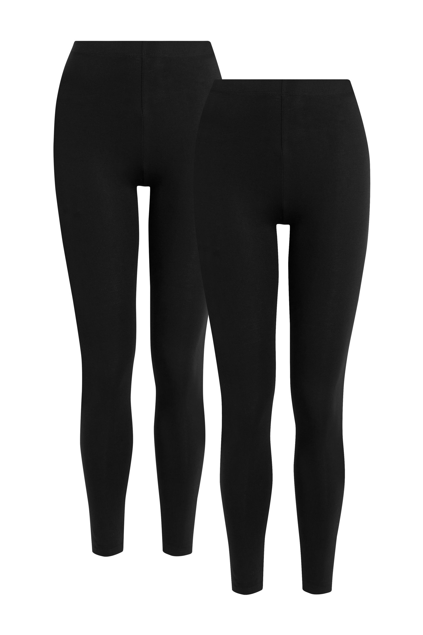 Buy Black Full Length Leggings 2 Pack from the Next UK online shop