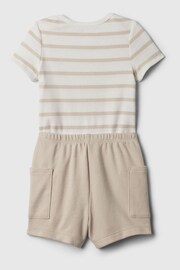 Gap Beige Brannan Bear Baby Top and Shorts Set (Newborn-24mths) - Image 4 of 4