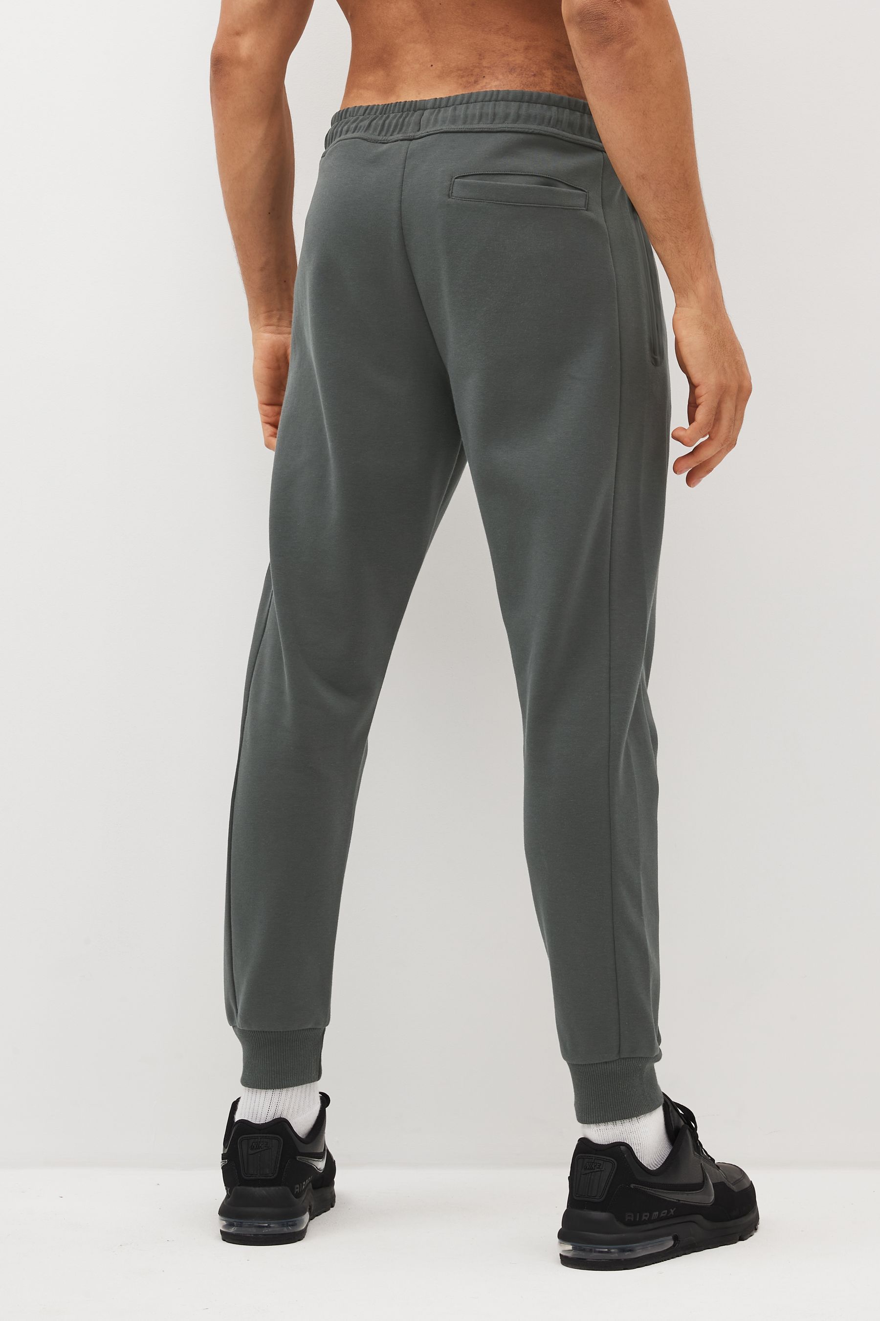 Slate Grey Athleisure Cuffed Joggers