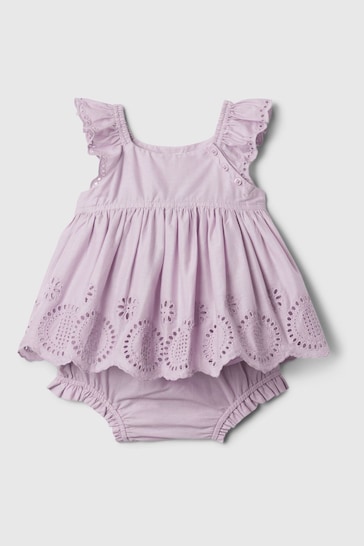 Gap Purple Floral Top and Underwear Set (Newborn-24mths)