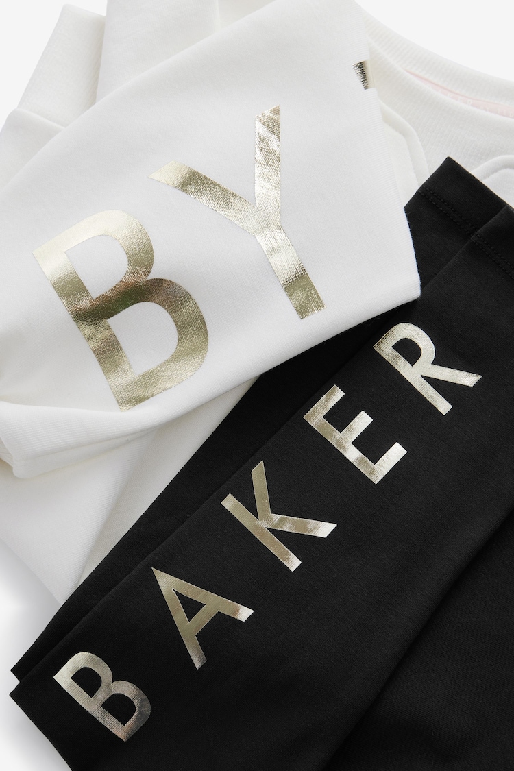 Baker by Ted Baker Cream університетський светр і легінси - Image 9 of 9