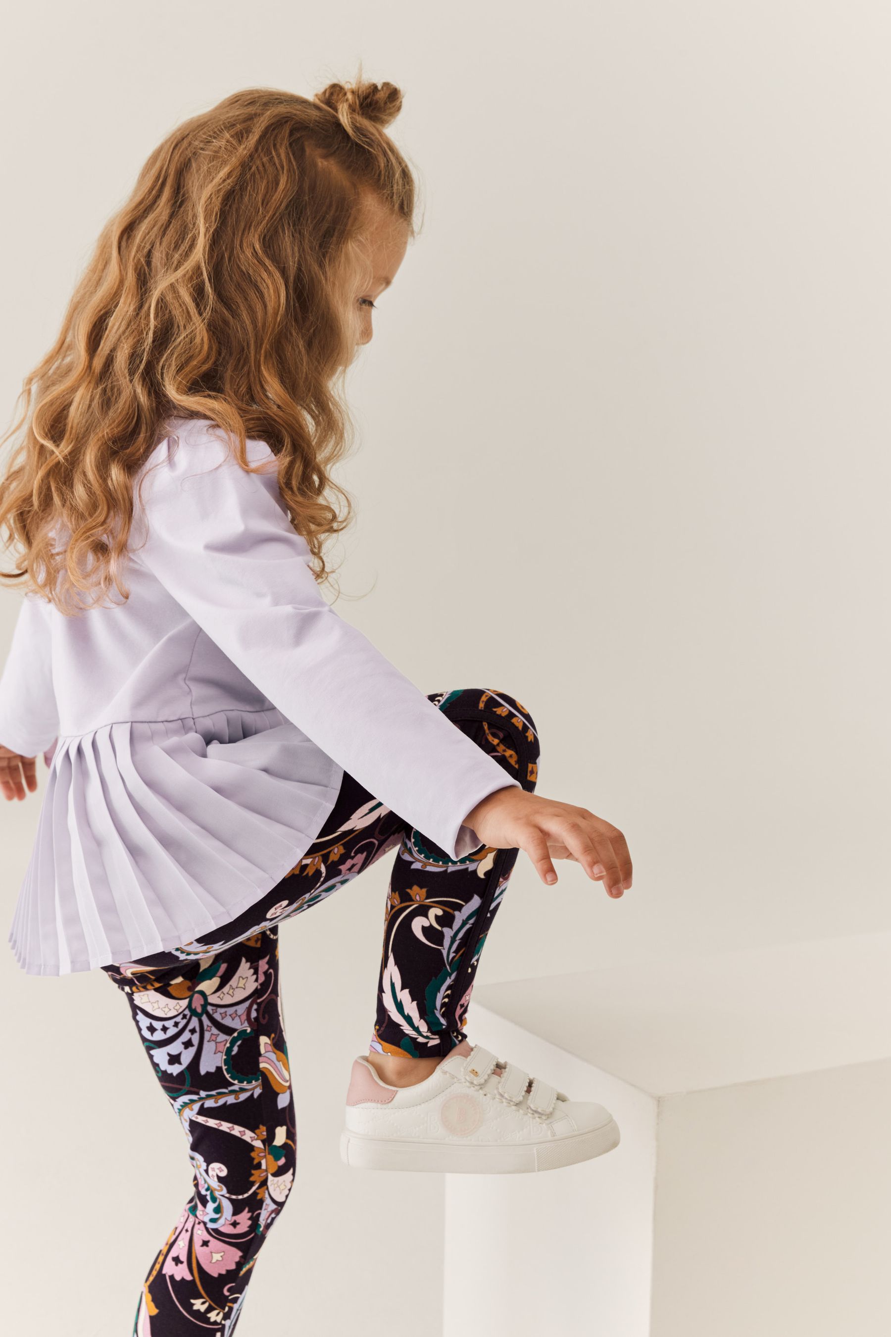 Buy Baker by Ted Baker Lilac Purple Paisley Pleated Top And Legging Set from the Next UK online shop