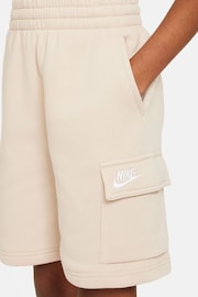 Nike Neutral Club Fleece Cargo Shorts - Image 6 of 9