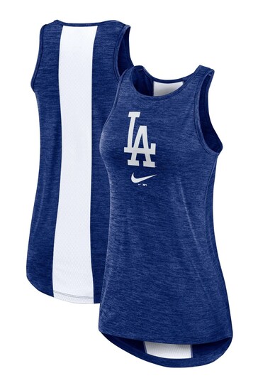 Nike Blue Los Angeles Dodgers High Neck Tank Top Womens