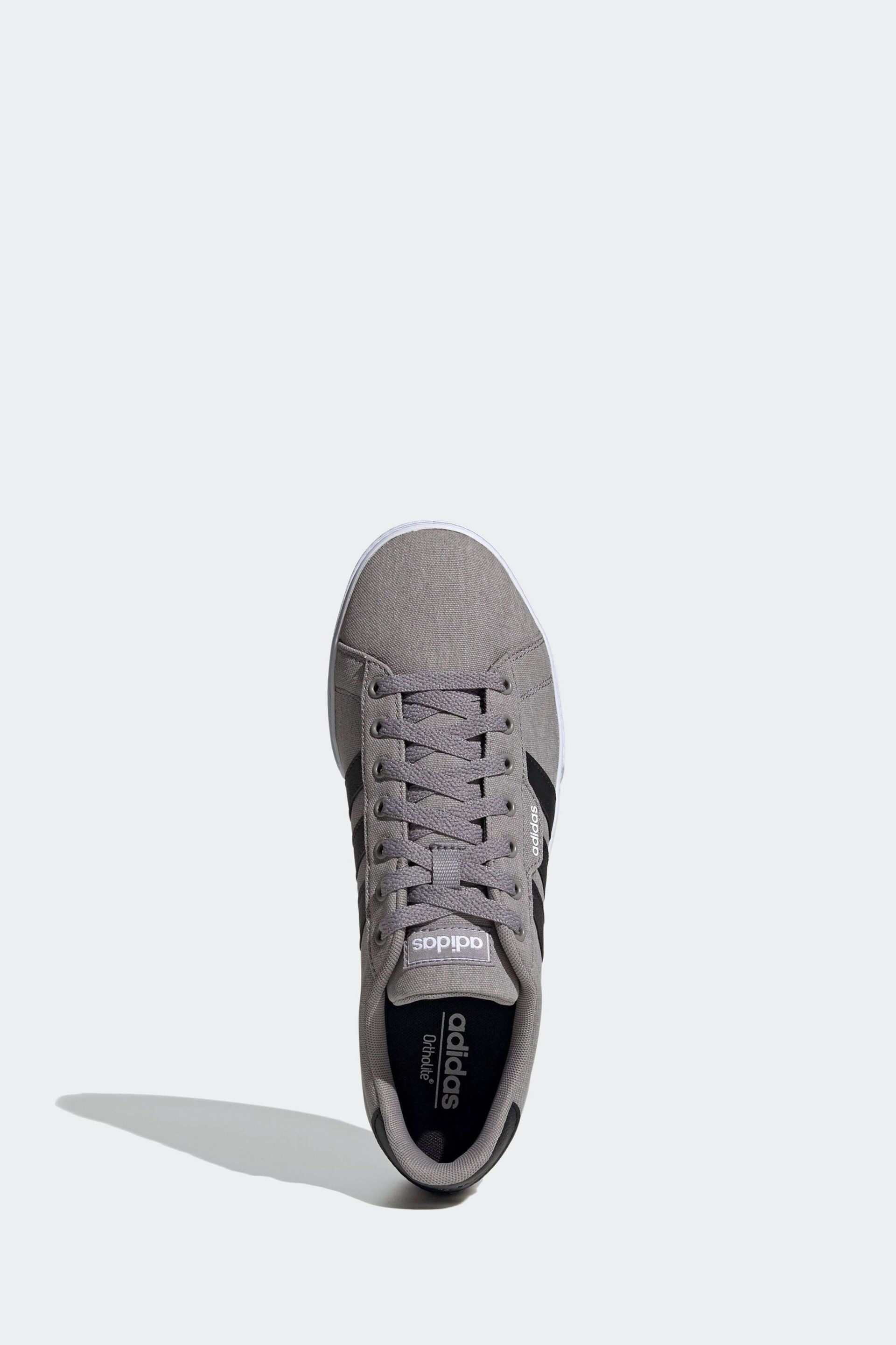 adidas Grey/Black Sportswear Daily 3.0 Trainers - Image 6 of 10