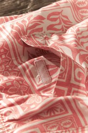 Light Pink Textured Artisan Tile Regular Fit Printed Swim Shorts - Image 7 of 11