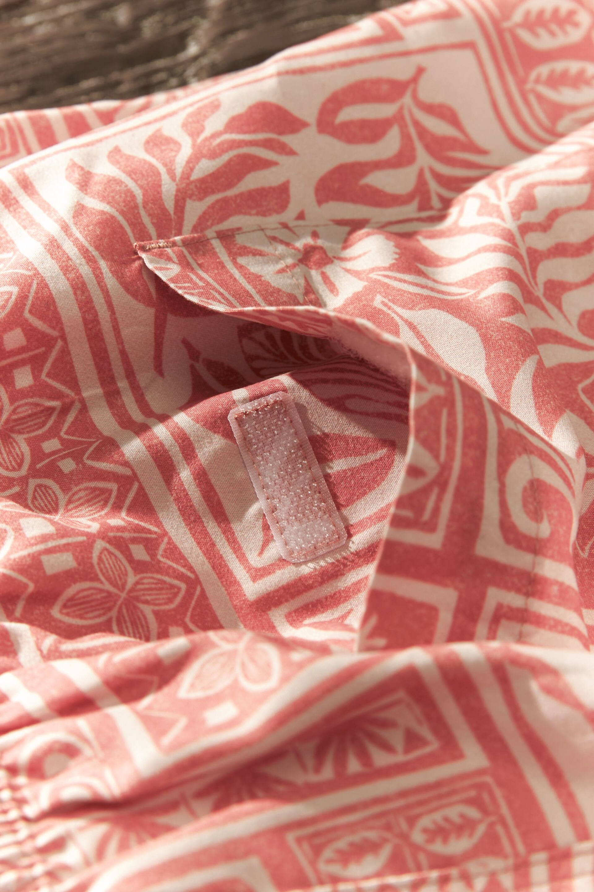 Light Pink Artisan Regular Fit Printed Swim Shorts - Image 7 of 13