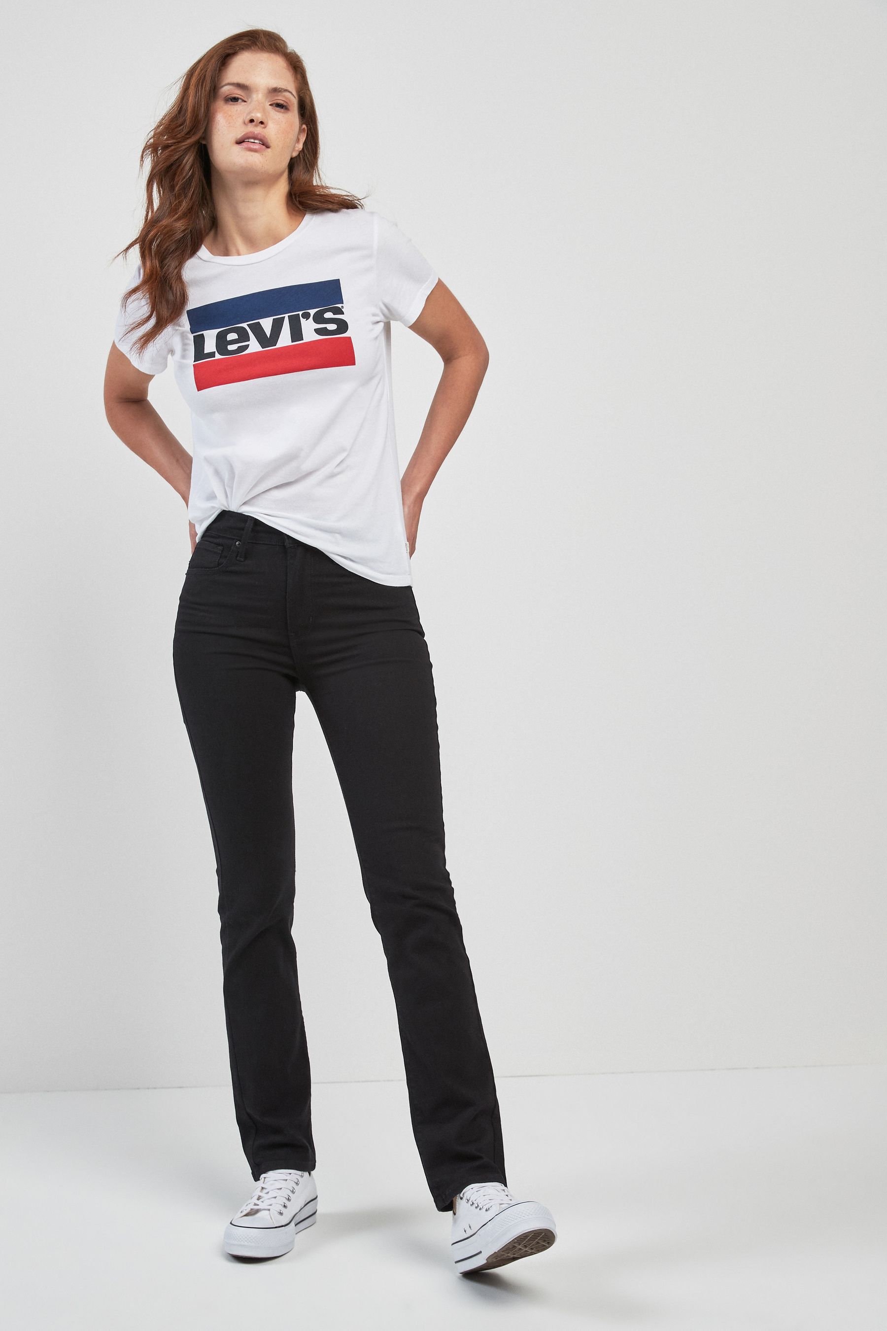 Buy Levi s Night Is Black 724 High Rise Straight Jeans from Next Luxembourg