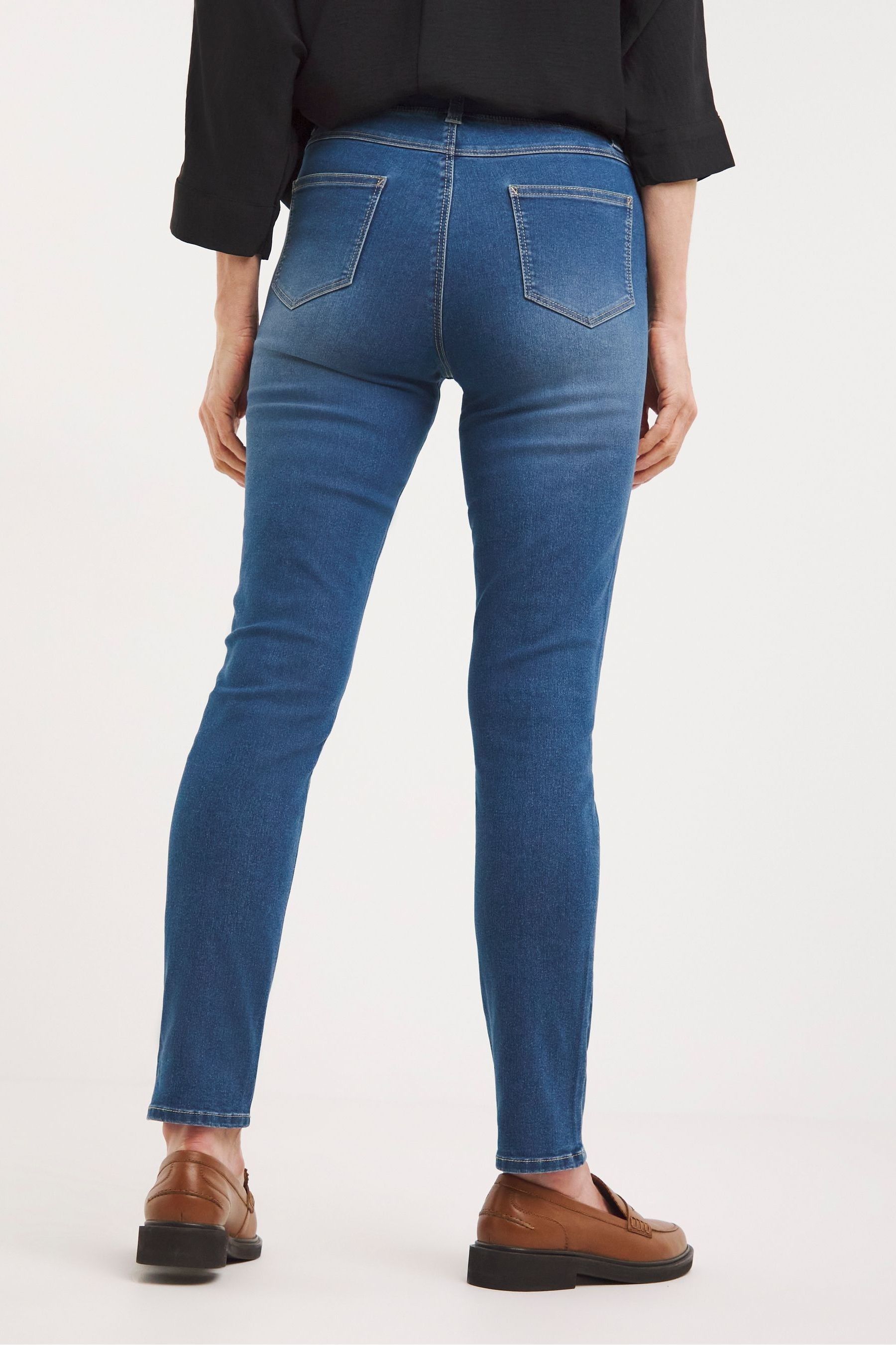 Buy JD Williams Mid Blue Slim Leg Jeggings from the Next UK online