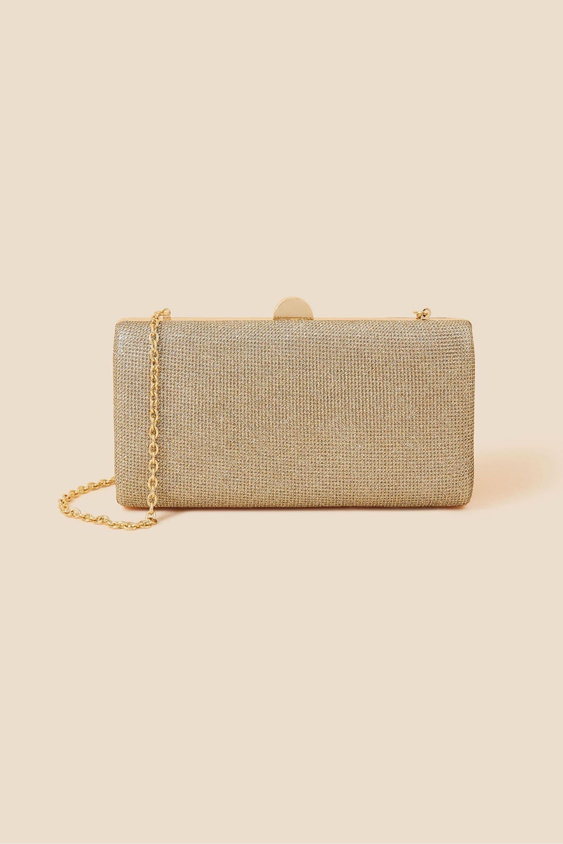 Buy Accessorize Gold Hard Case Clutch Bag from Next Luxembourg