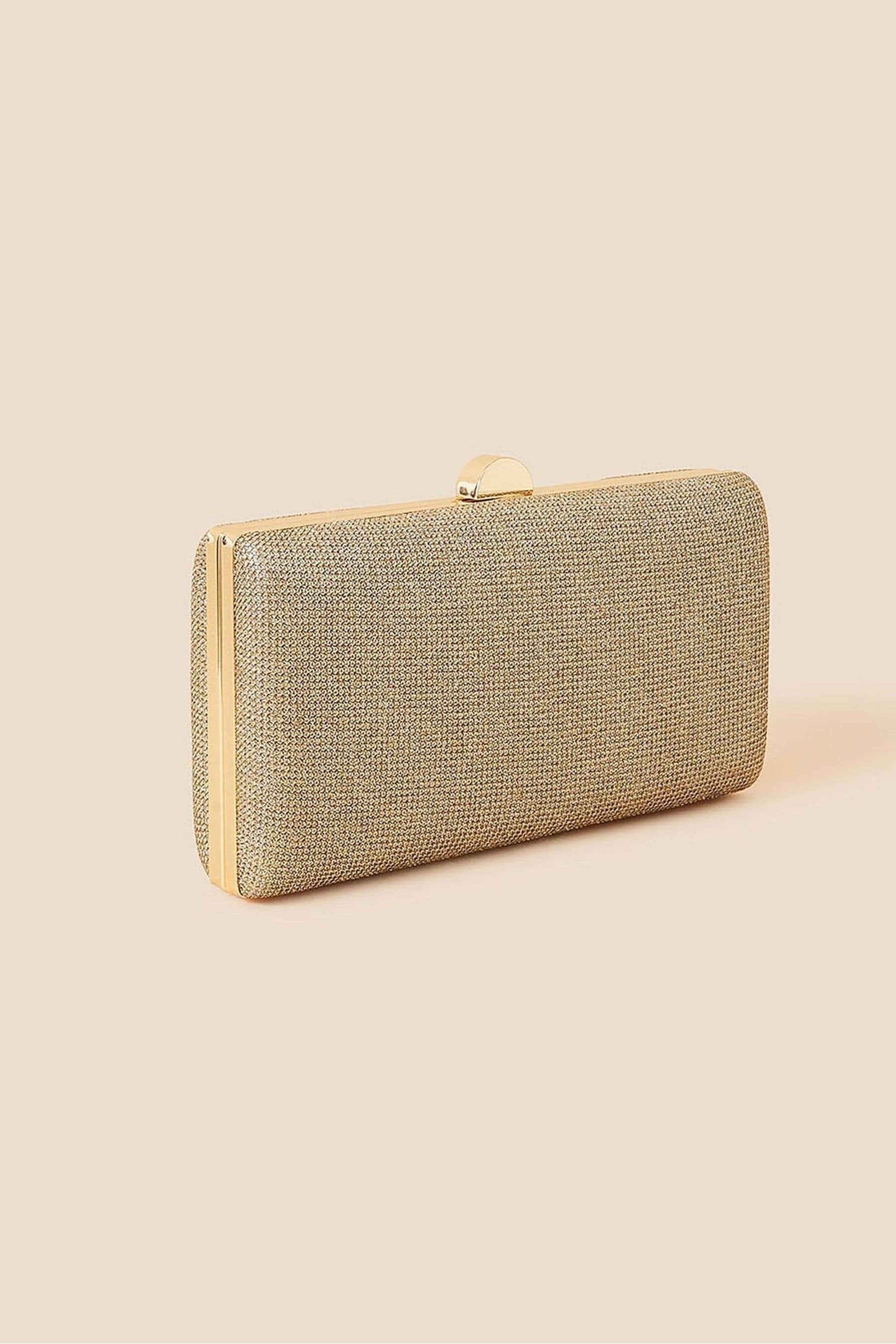 Buy Accessorize Gold Hard Case Clutch Bag from Next Luxembourg