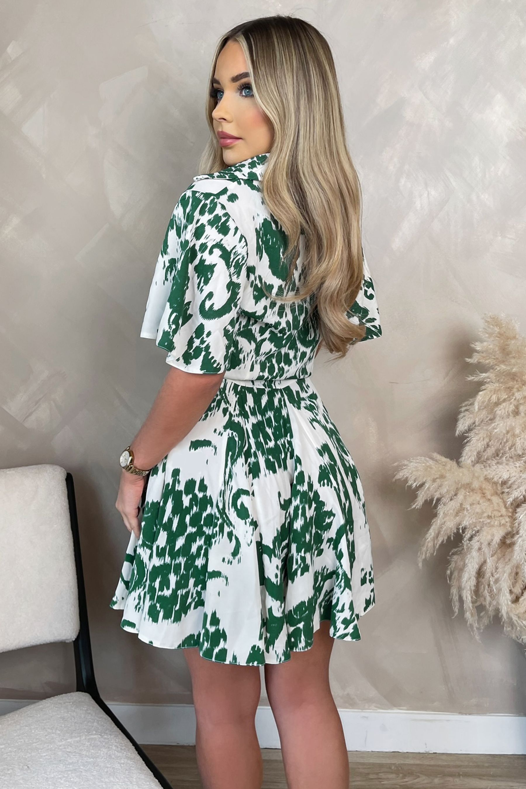 Button up skater dress deals