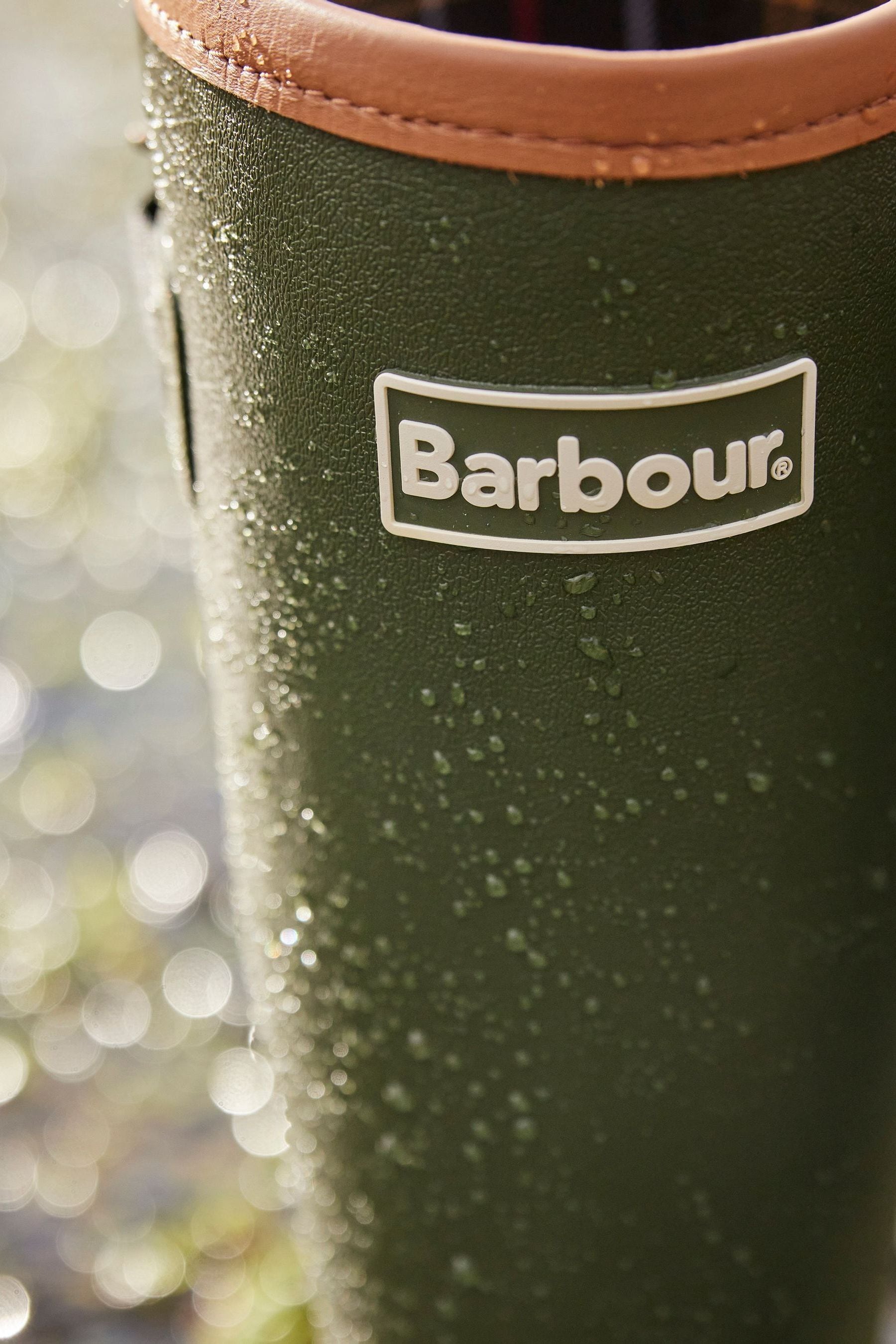 Barbour men's tempest wellington boot olive deals