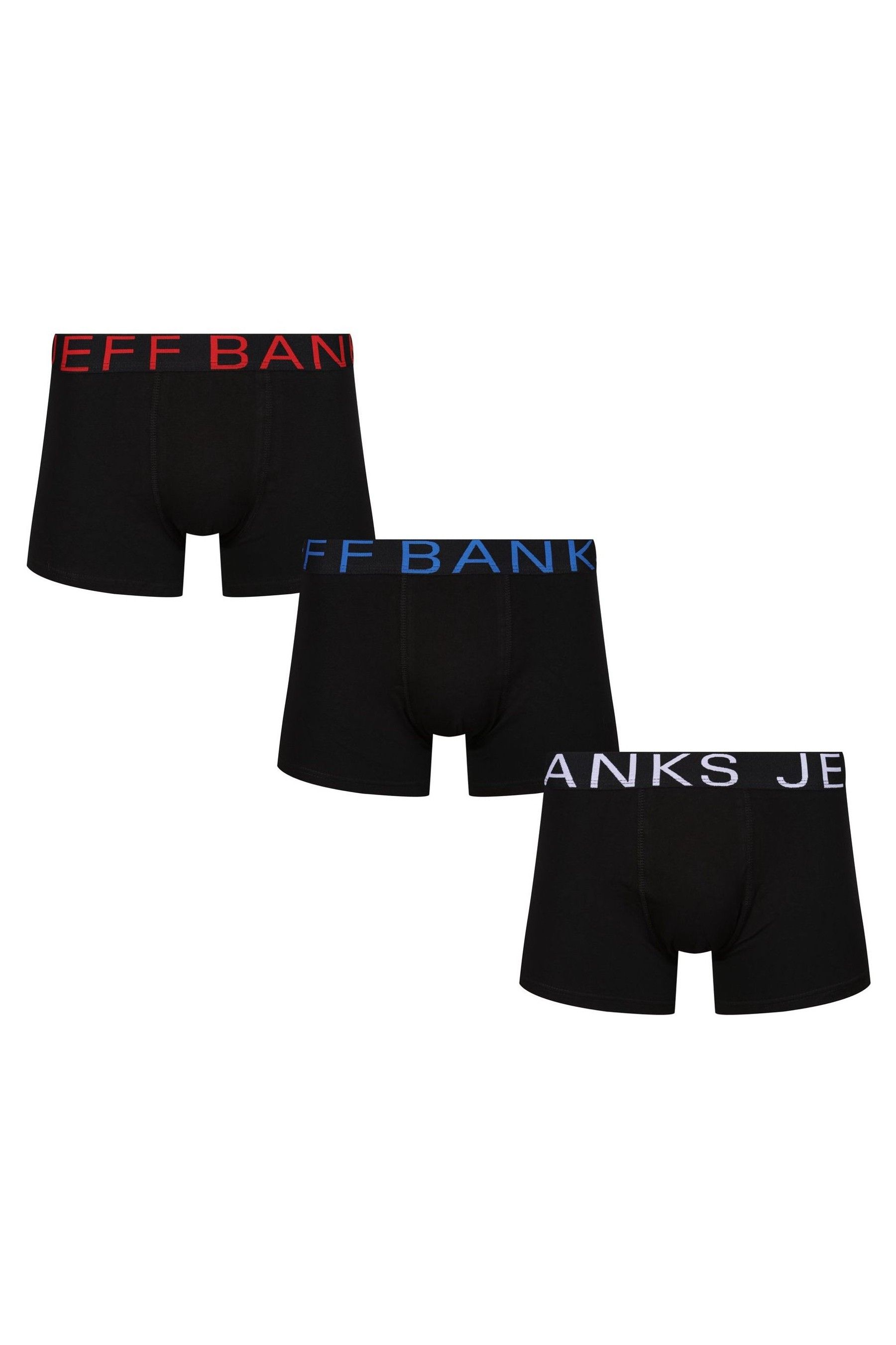 Buy Jeff Banks Black Classic 3 Pack Trunks from the Next UK online