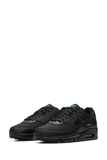 Nike Blue/Black Air Max 90 Trainers