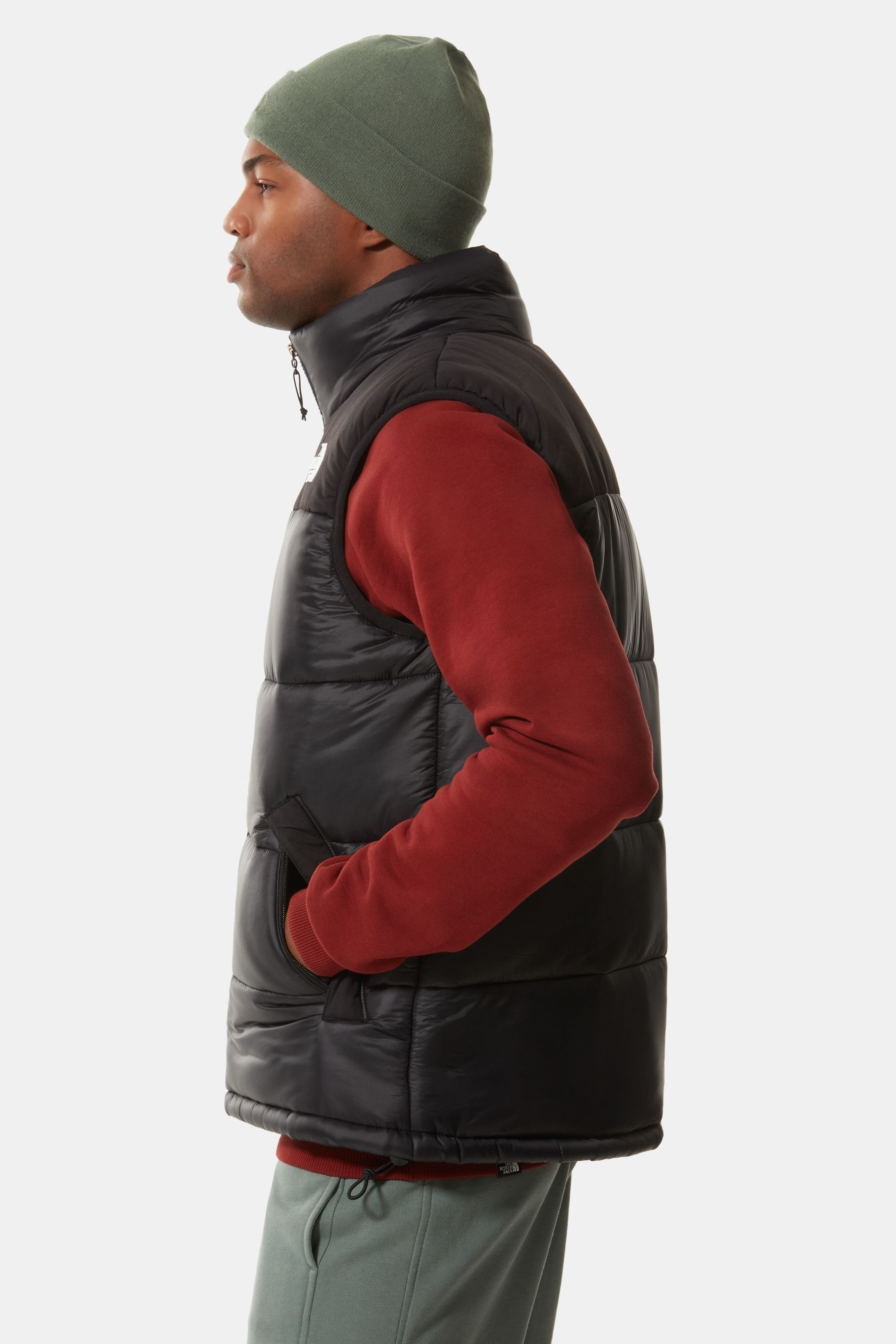 North face gilet red on sale