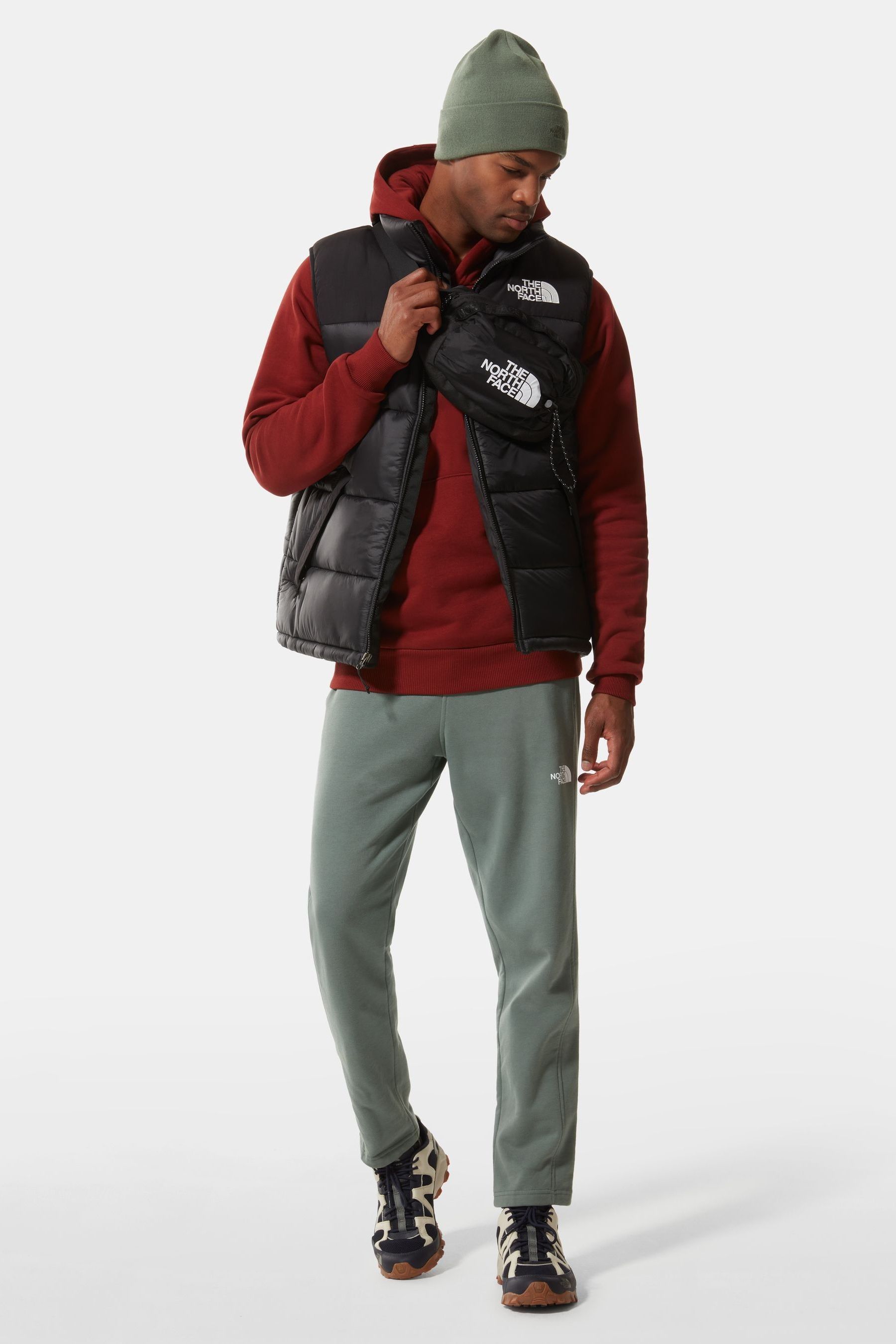 North face gilet red on sale