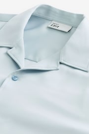 Light Blue EDIT Satin Long Sleeve Shirt - Image 7 of 8