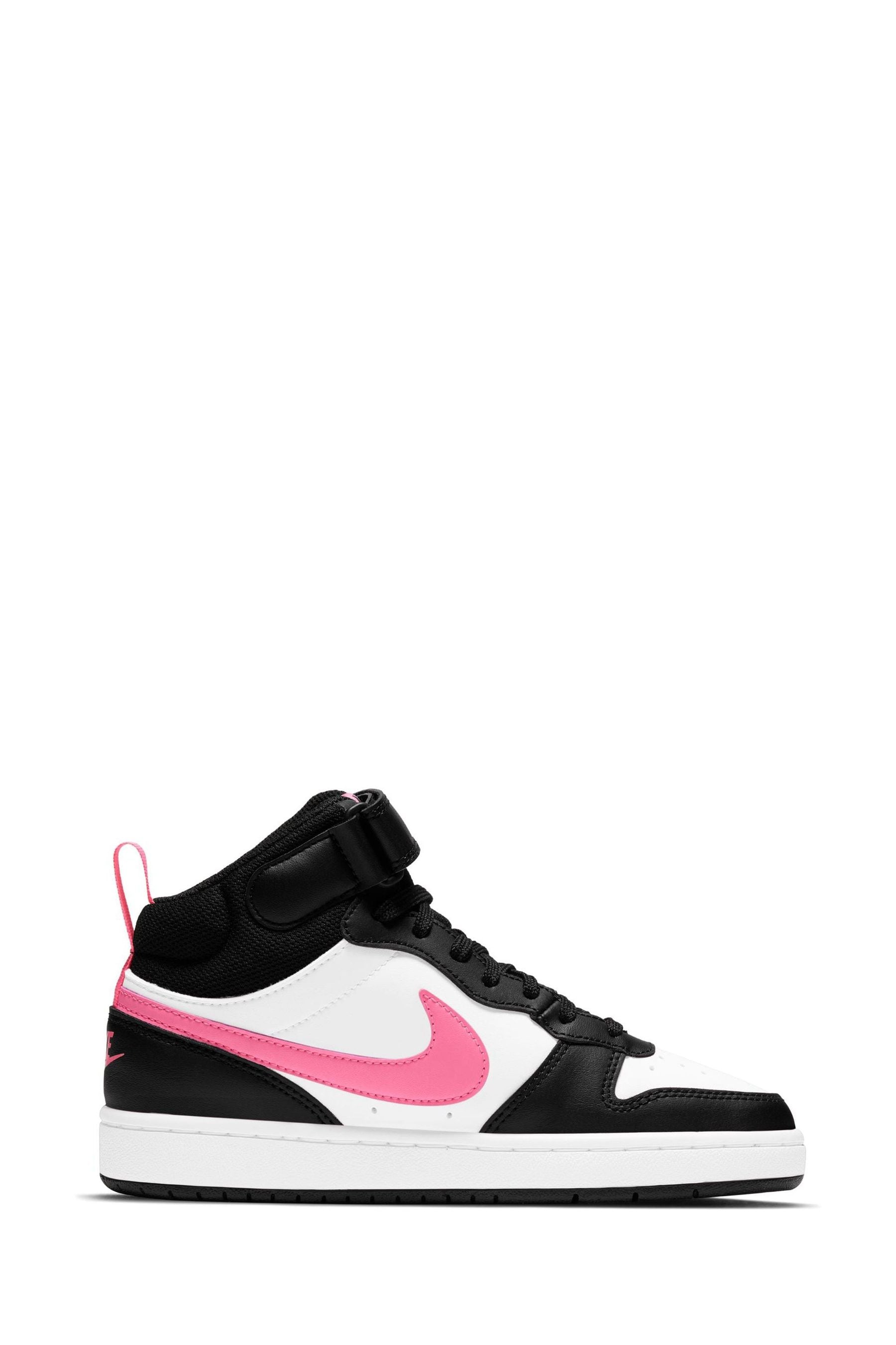 Nike pink white shop black