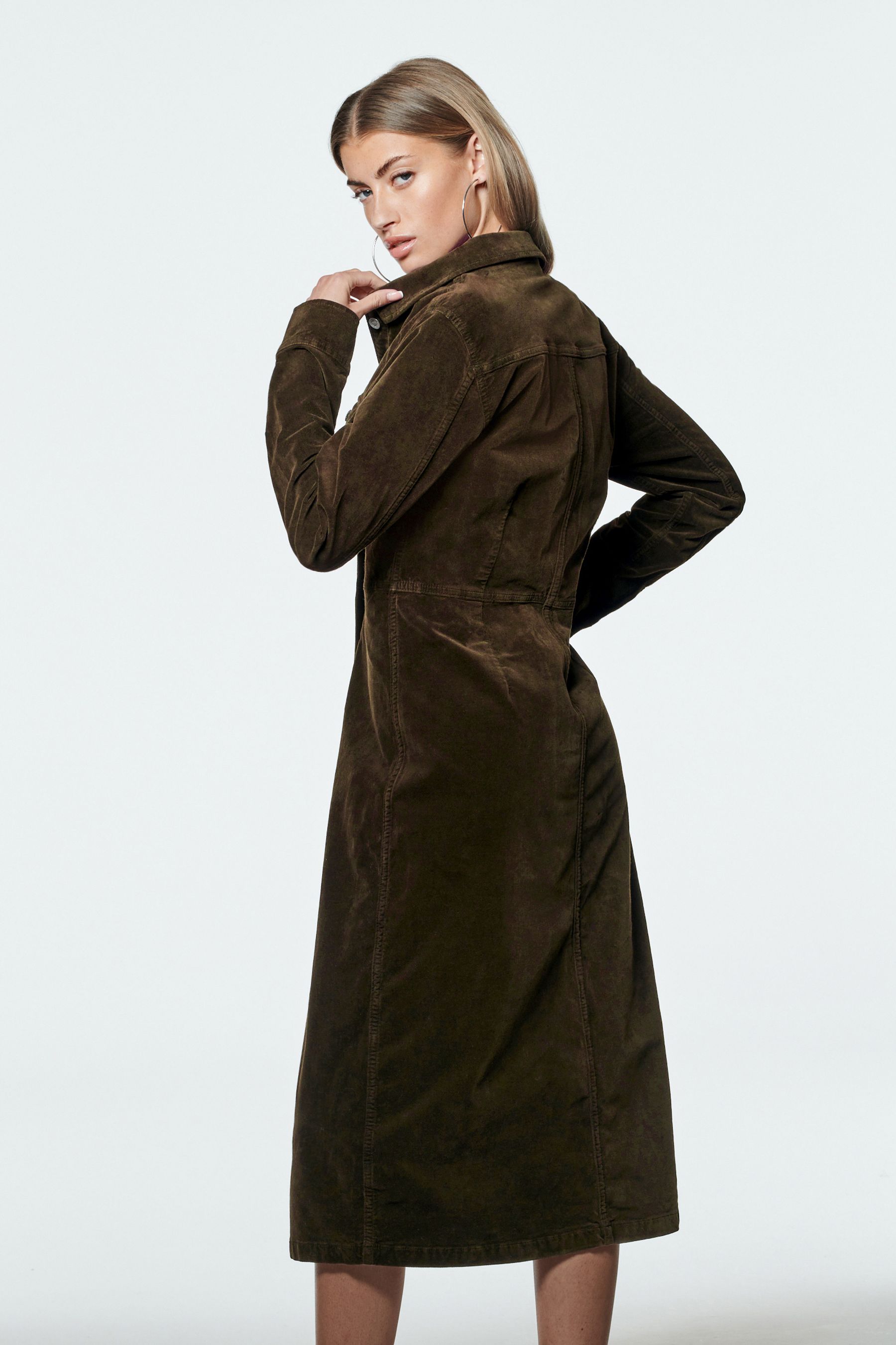 Next khaki shirt dress hot sale