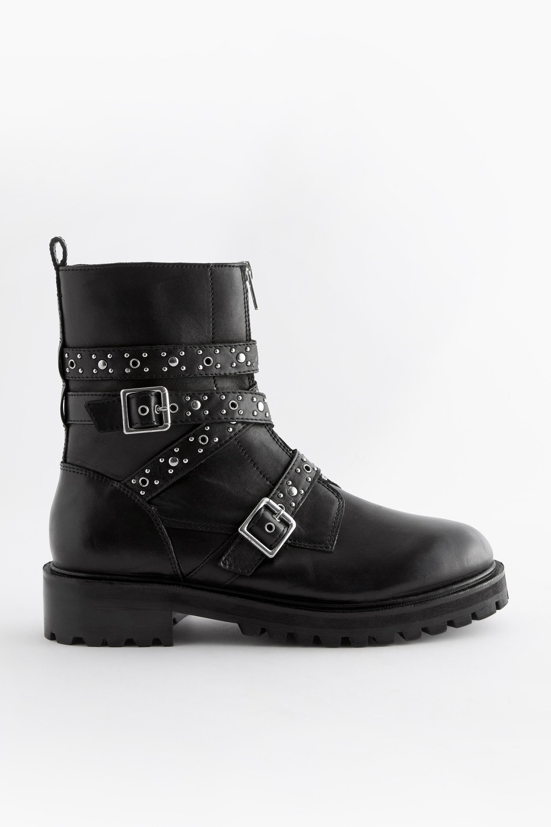 Stud biker boots store