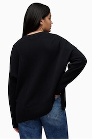 AllSaints Black Kiki Cashmere Blend Jumper - Image 2 of 7