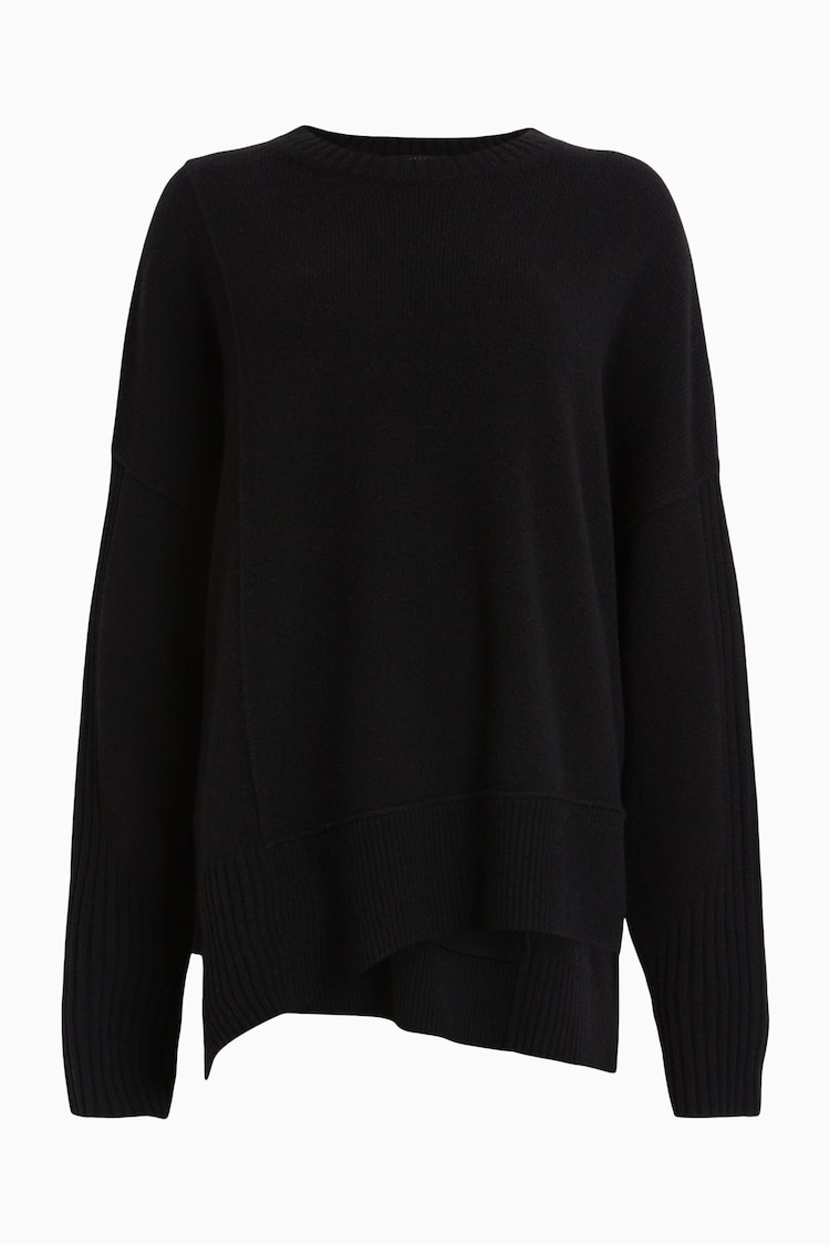 AllSaints Black Kiki Cashmere Blend Jumper - Image 7 of 7