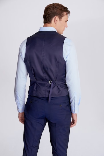 MOSS London Ink Blue Suit Waistcoat