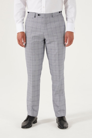 Skopes Anello Check Tailored Fit Suit Trousers