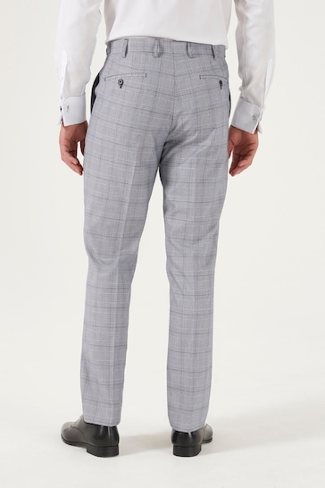 Skopes Anello Check Tailored Fit Suit Trousers