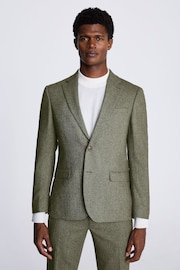 MOSS Sage Green Skinny Fit Dress Suit: Jacket - Image 1 of 6