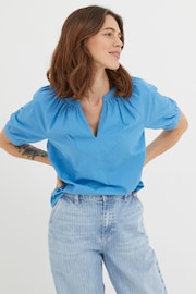 FatFace Blue Asha Blouse - Image 1 of 5