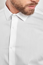 White Slim Fit 100% Cotton Shirts 2 Pack - Image 6 of 7