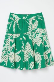 FatFace Green Textured Leaves Skirt - Image 5 of 5