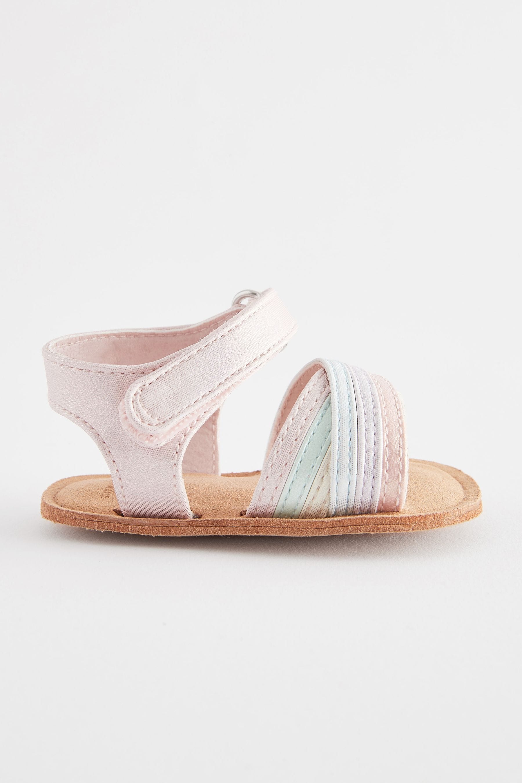 Buy Pastel Cross Strap Baby Sandals 0 24mths from the Next UK online shop