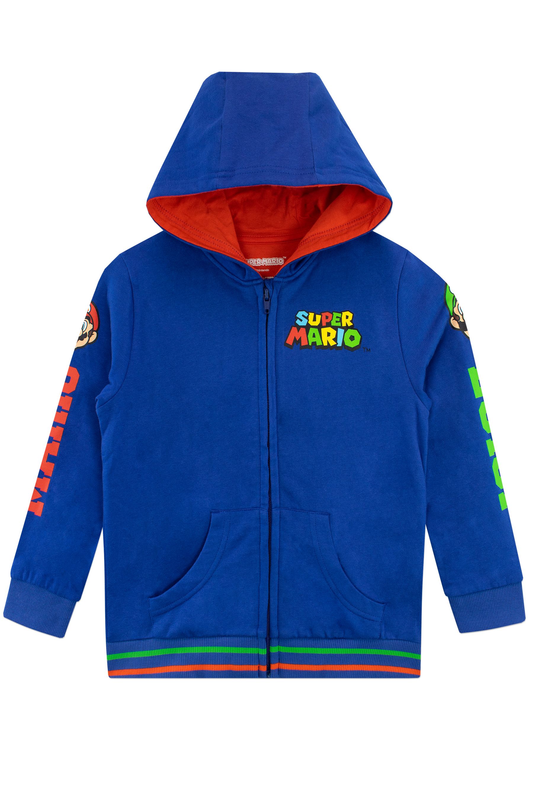 Buy Character Blue Super Mario Zip Up 100 Cotton Hoodie from the Next UK online shop