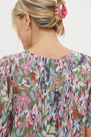 FatFace Green Expressive Floral Blouse - Image 3 of 6