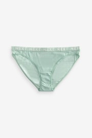 Pastel Colours High Leg Cotton Rich Logo Knickers 4 Pack - Image 7 of 10