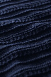 Seasalt Cornwall Blue Tepel Knitted Vest - Image 7 of 7