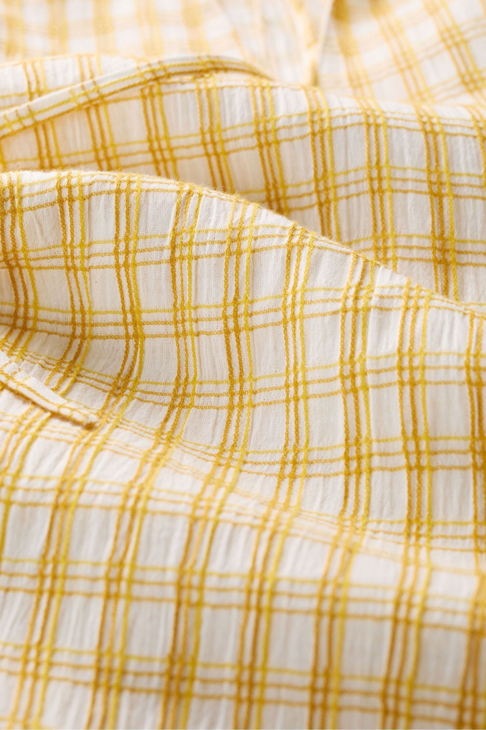 Seasalt Cornwall Yellow Winnard Three Quarter Sleeve Top - Image 5 of 5