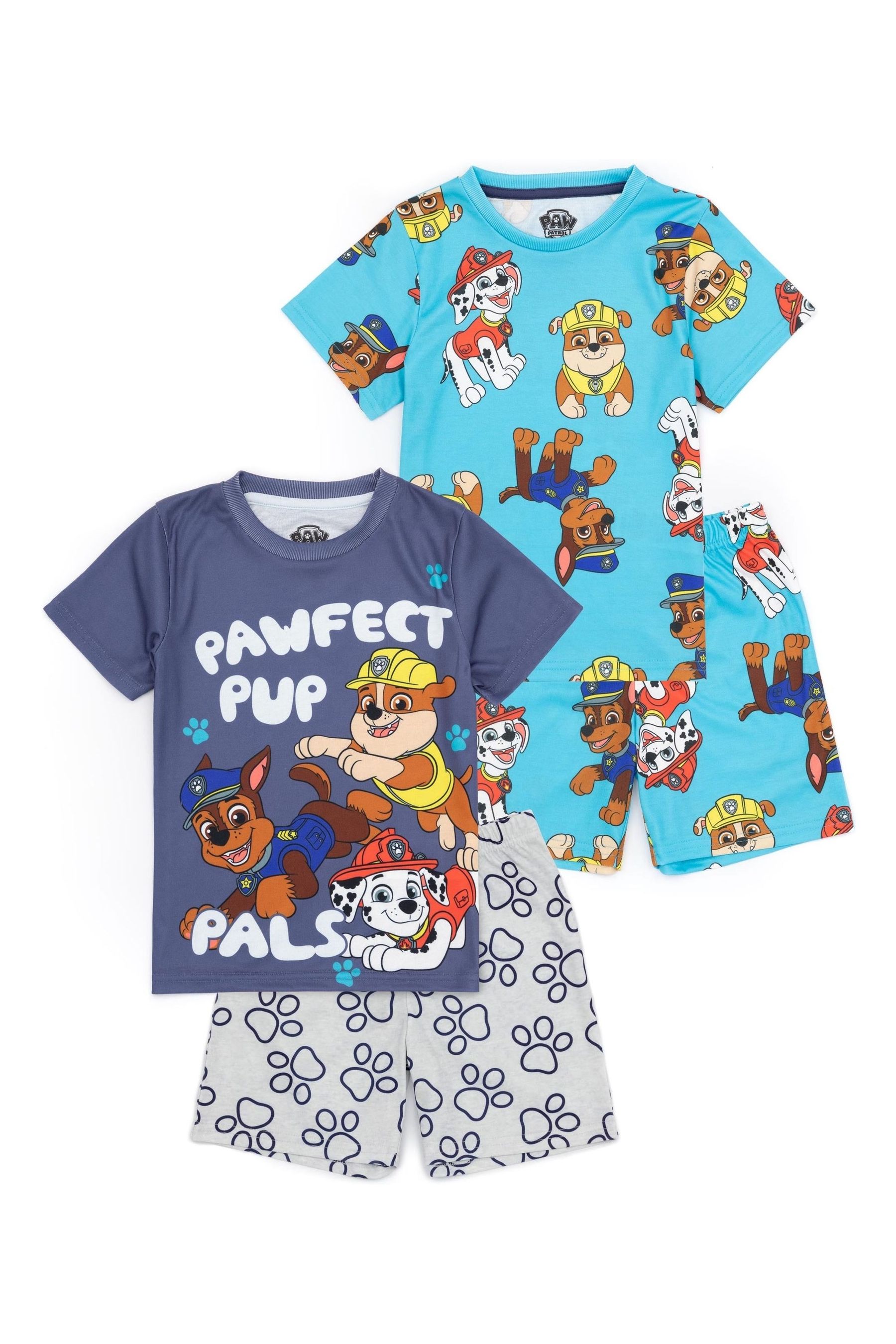 Buy Vanilla Underground Blue Boys Paw Patrol Pyjamas 2 Pack from Next Luxembourg
