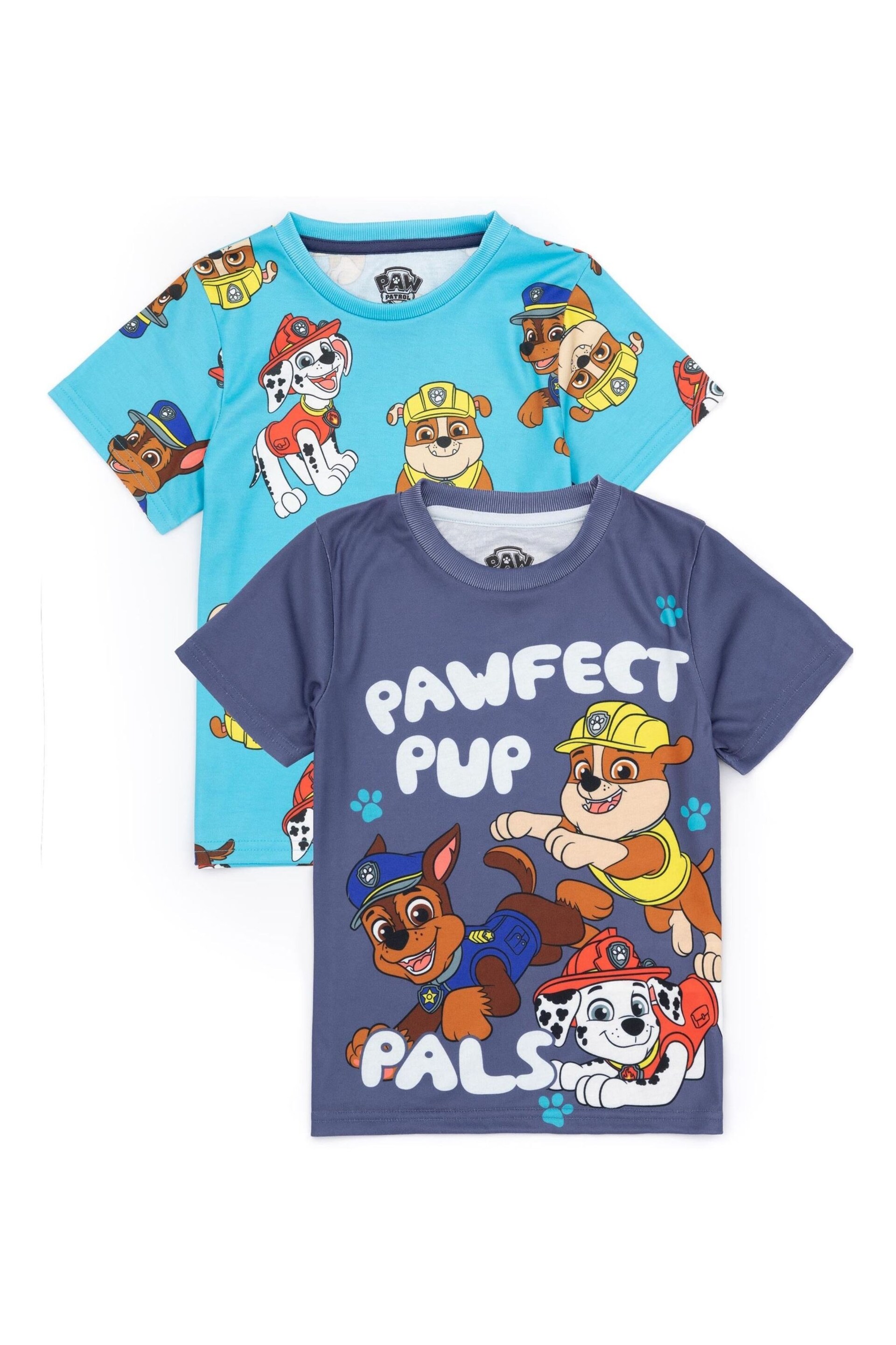 Vanilla Underground Blue Boys Paw Patrol Pyjamas 2 Pack - Image 4 of 5