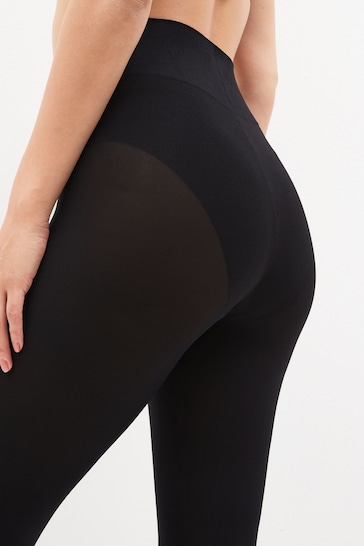 Black Ultimate Comfort Opaque 100D Tights Two Pack