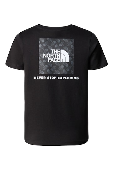 The North Face Black Boys Redbox Back Graphic T-Shirt