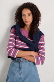 Seasalt Cornwall Purple Sailor Top - Image 1 of 5